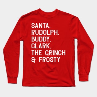 Christmas All Star List Long Sleeve T-Shirt